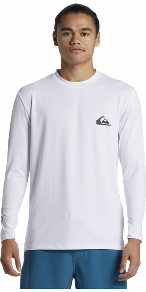 2026 Quiksilver Hombres Everyday Camiseta De Surf De Manga Larga UV50 AQYWR03136 - White